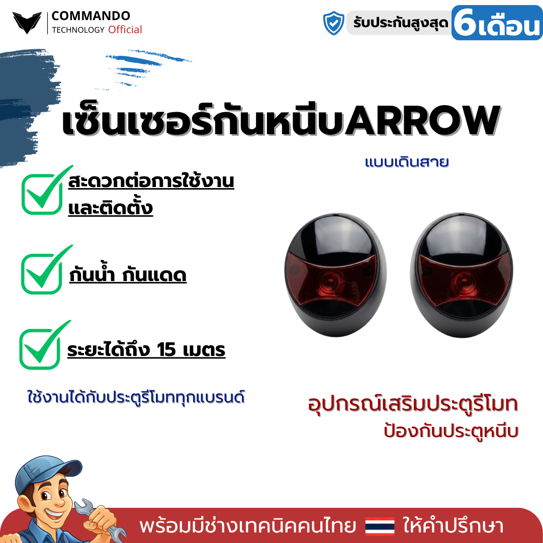 เซ็นเซอร์กันหนีบเดินสาย ARROWO รูปที่ 4